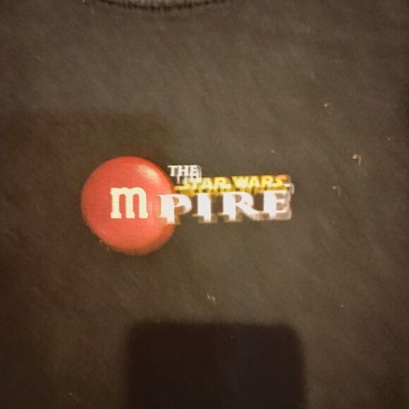 Men's Black Vintage XL M&M's X Star Wars T-Shirt - Picture 4 of 5